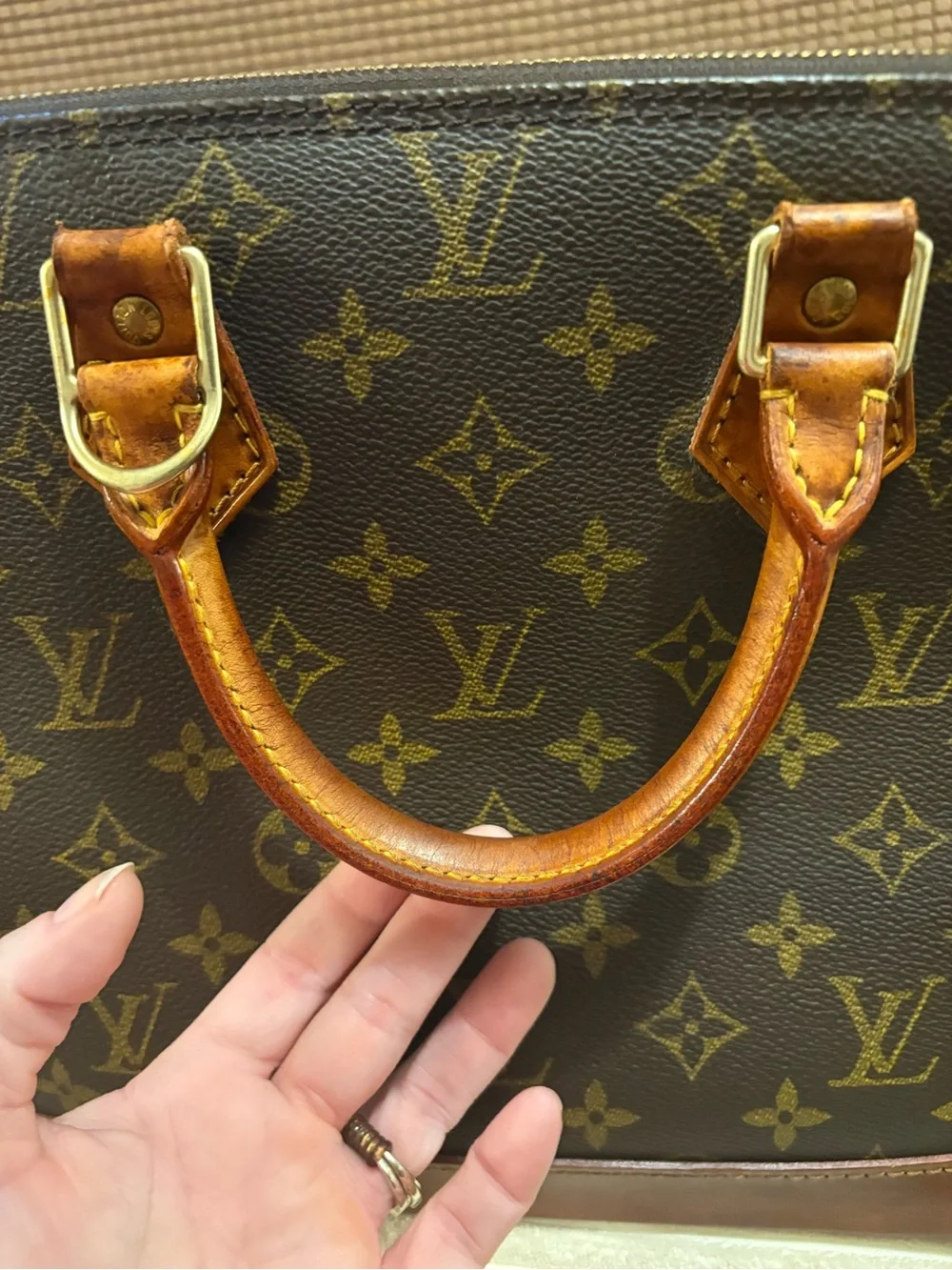 Vintage (2000) Louis Vuitton Monogram Alma  Satchel PM